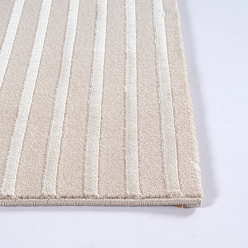 Kurzflor-Teppich 3D-Relief Zen-Garten - Polyester, 13 mm Gesamthöhe