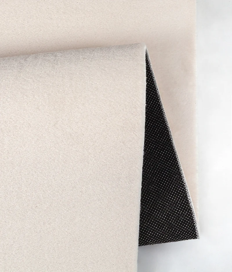 Kurzflor-Teppich Uni plüschig - Polyester, 12 mm Gesamthöhe