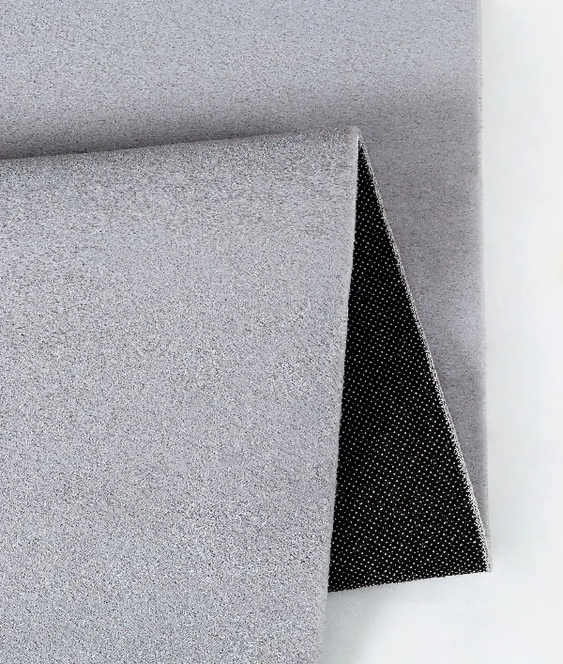 Kurzflor-Teppich Uni plüschig - Polyester, 12 mm Gesamthöhe