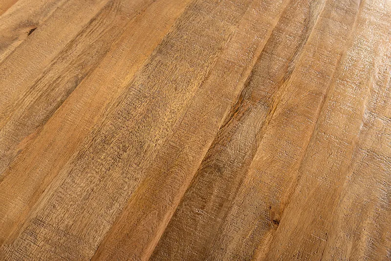 Runder Massivholz Esstisch GALAXY 120cm rund Mangoholz braun