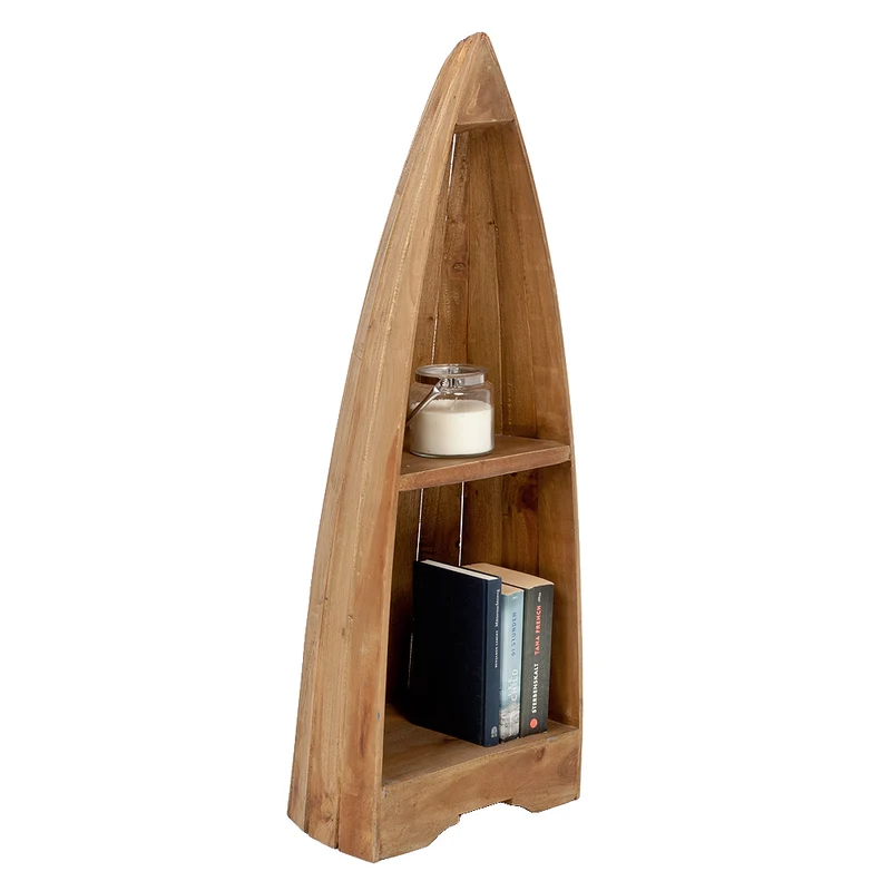 Massivholz Bootsregal BALI Antique-Natural ca.100cm Bücherregal