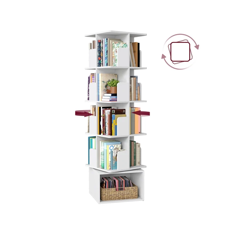 Custos Colección - Estantería giratoria con compartimentos abiertos práctica