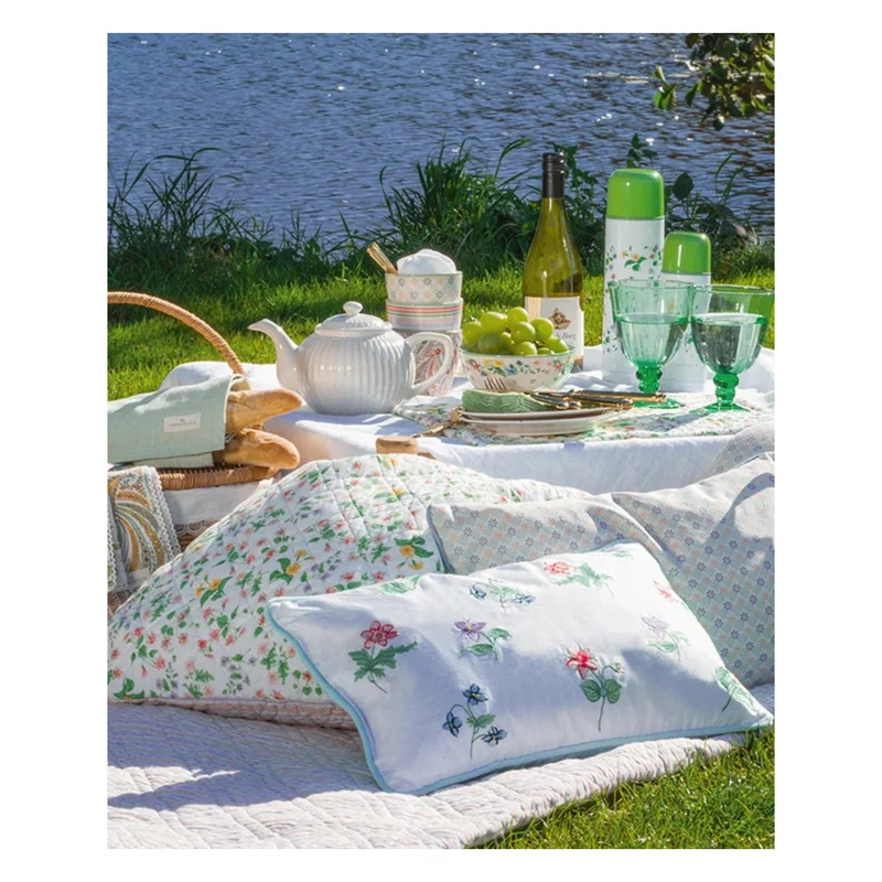 GreenGate Geschirrtuch Alicia hellgrün