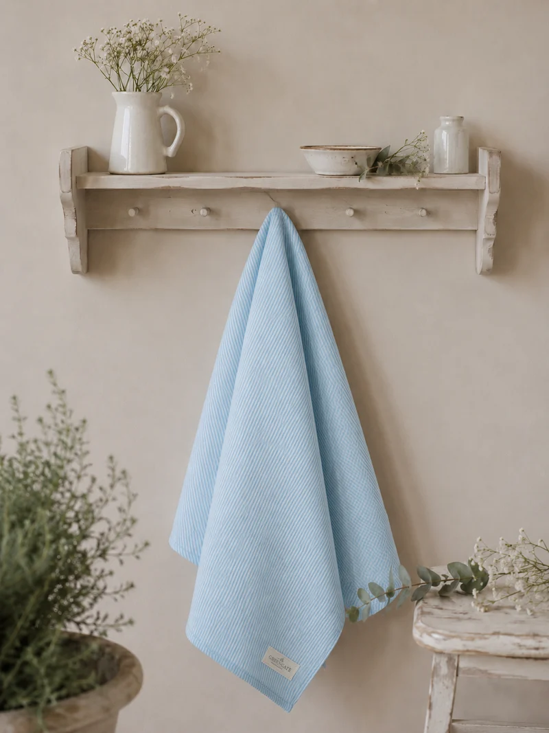GreenGate Geschirrtuch Alicia hellblau