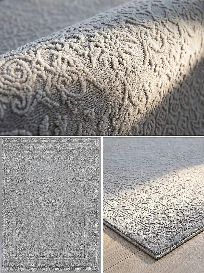 Kurzflor-Teppich dezent strukturiert - Polyester, 13 mm Gesamthöhe