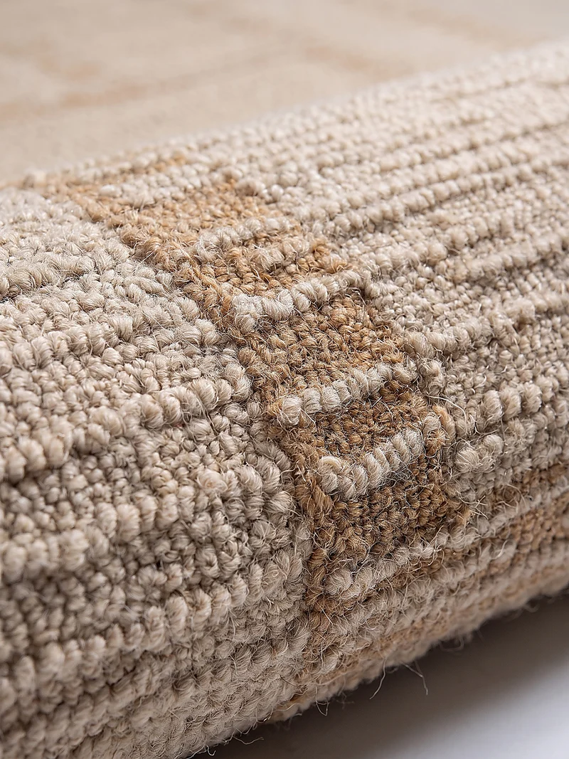 Wollteppich Bouclé-Struktur · handgetuftet · 12 mm Flor, 3.300 g/m²