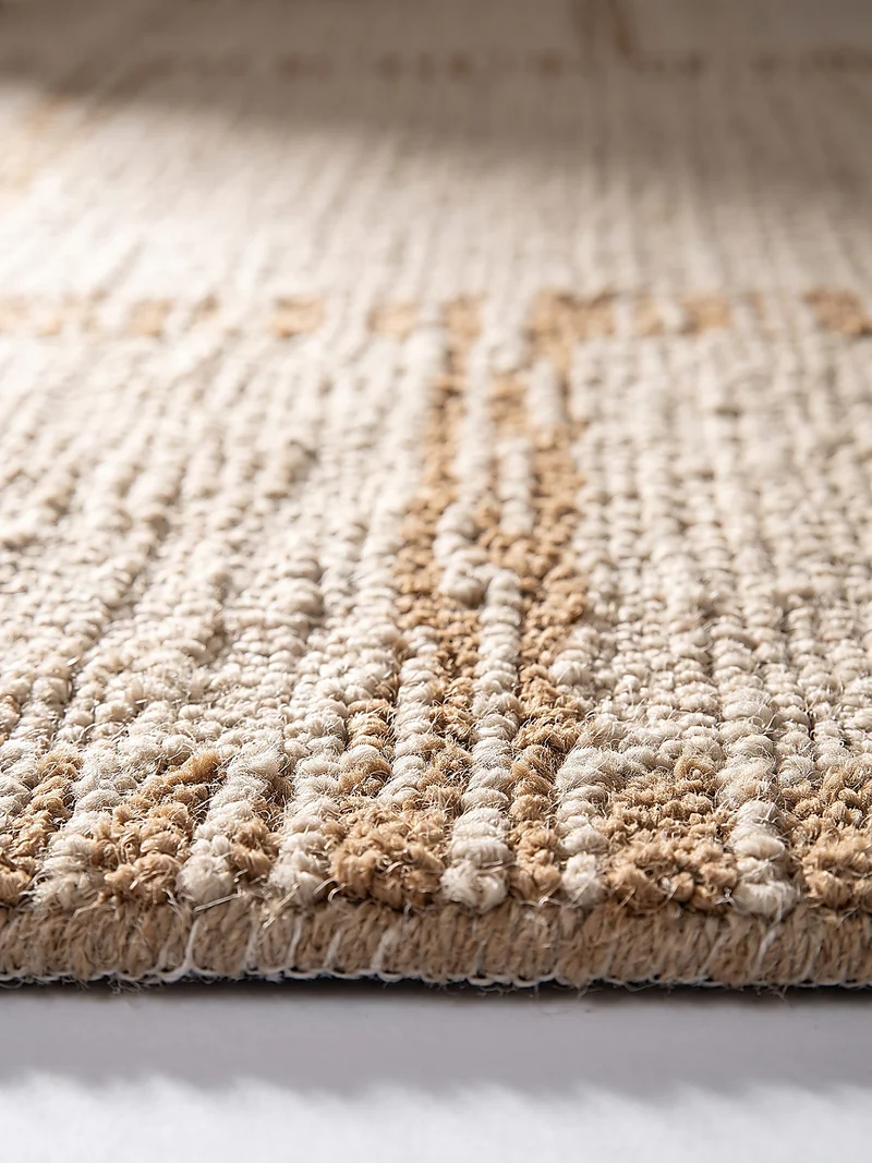 Wollteppich Bouclé-Struktur · handgetuftet · 12 mm Flor, 3.300 g/m²