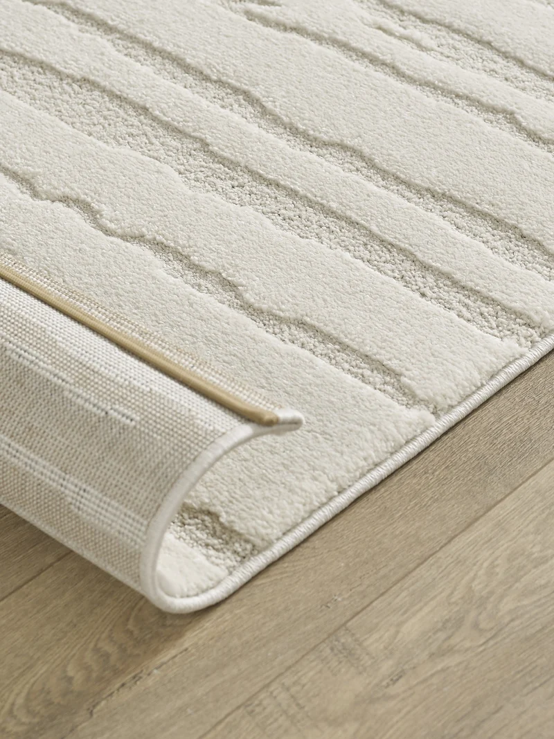 Kurzflor-Teppich organische Formen - Polypropylen-Polyester-Mix, 15 mm Gesamthöhe