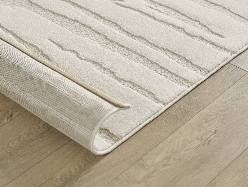 Kurzflor-Teppich organische Formen - Polypropylen-Polyester-Mix, 15 mm Gesamthöhe