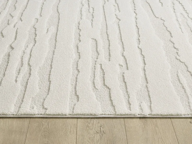 Kurzflor-Teppich organische Formen - Polypropylen-Polyester-Mix, 15 mm Gesamthöhe