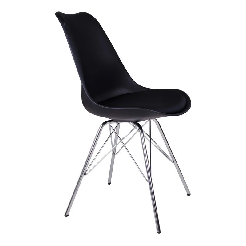 Klassiker Stuhl SCANDINAVIA (2er Set) schwarz