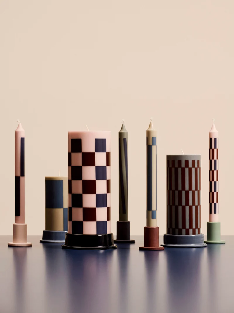 Hay Column Candles