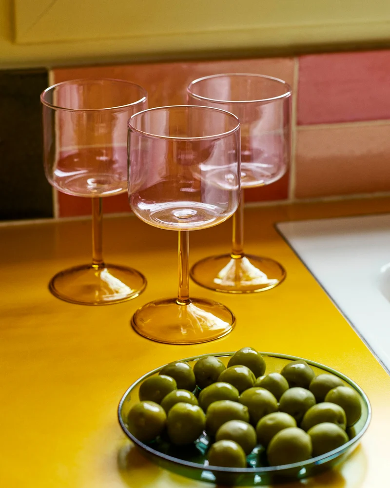 Hay Tint Wine Glasses set van 2