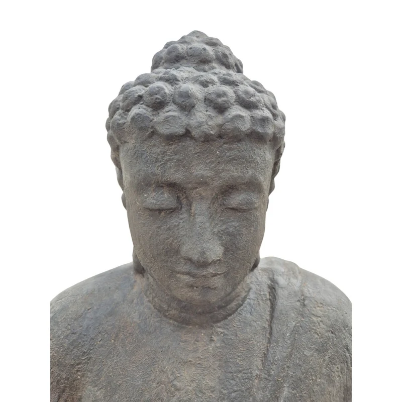 Dekorative Figur BUDDHA PROTECT 120cm antik-schwarz Garten Indoor