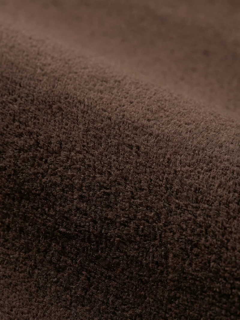 Kurzflor-Teppich Uni plüschig - Polyester, 14 mm Gesamthöhe