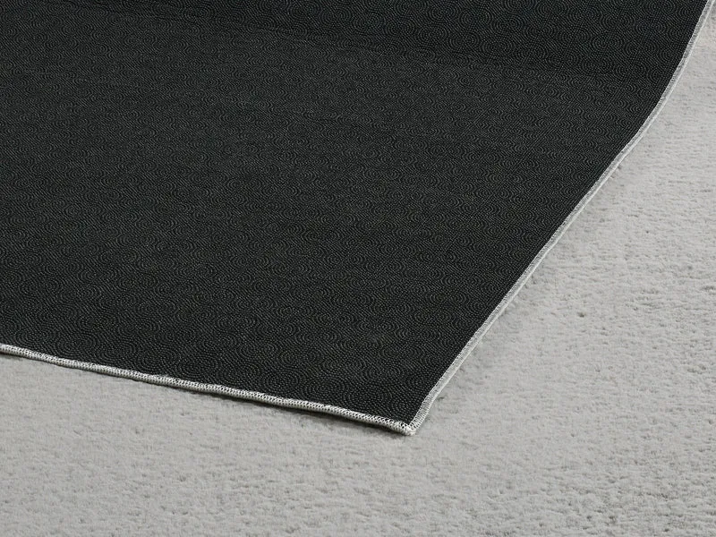 Kurzflor-Teppich Uni plüschig - Polyester, 14 mm Gesamthöhe