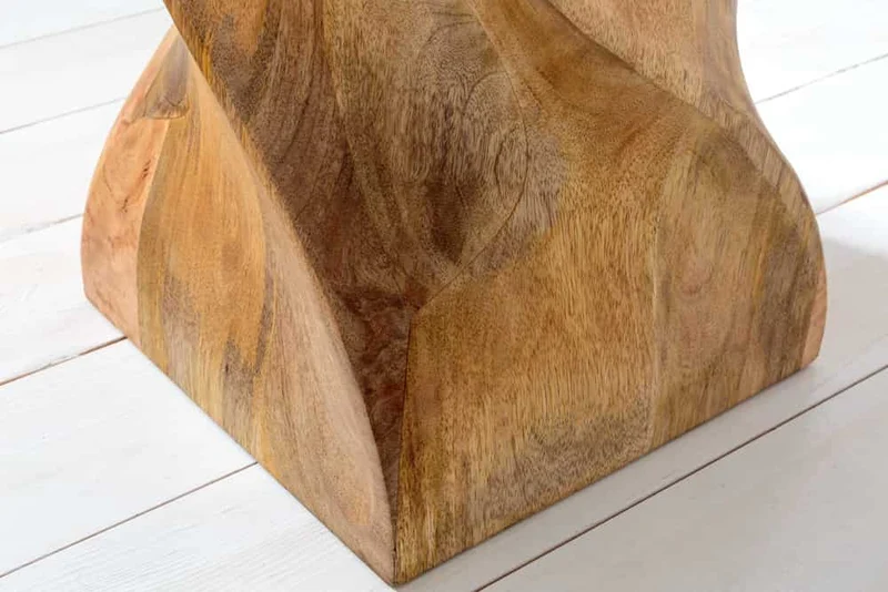 Beistelltisch BELFAST 45cm Mangoholz Hocker natur Handarbeit