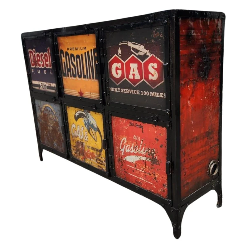 Sideboard LOGAM-DIESEL 145cm recyceltes Metall Kommode Anrichte