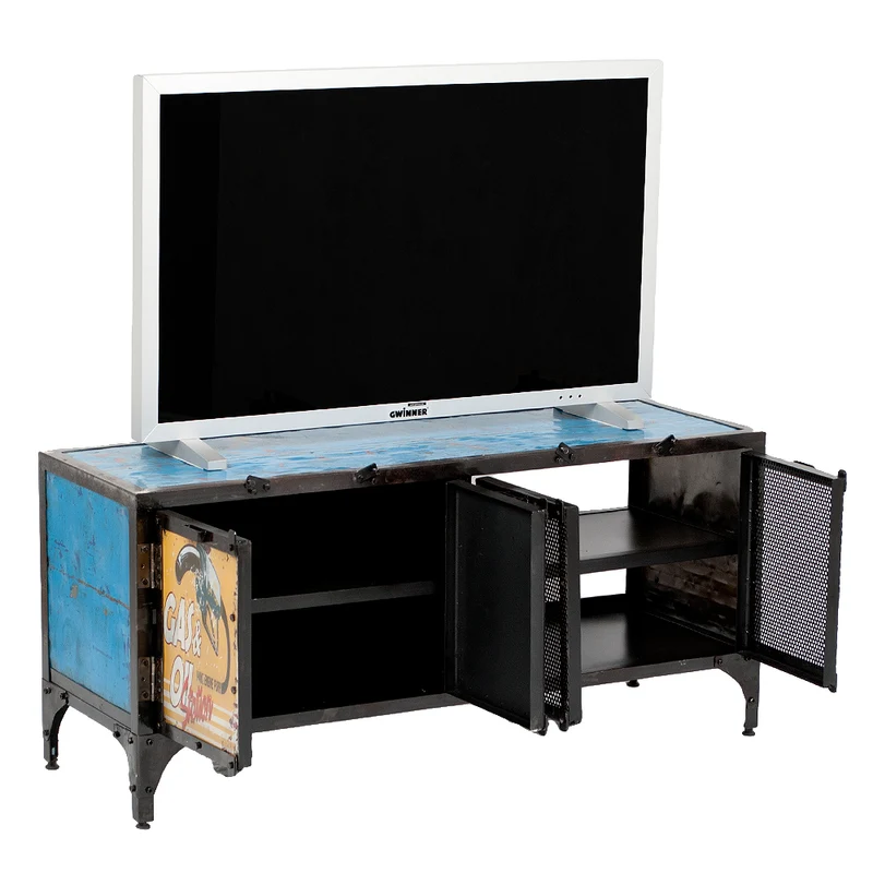 Individuelles TV-Board LOGAM-GASOLINE ca. L120cm recyceltes Metall
