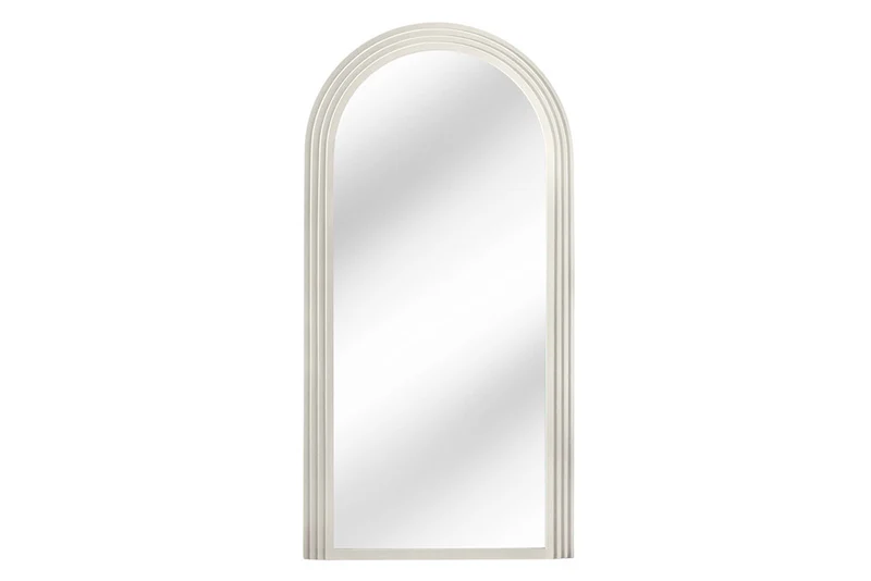 Design Rundbogen Spiegel 160x80cm FORMOSA weiss Wandspiegel