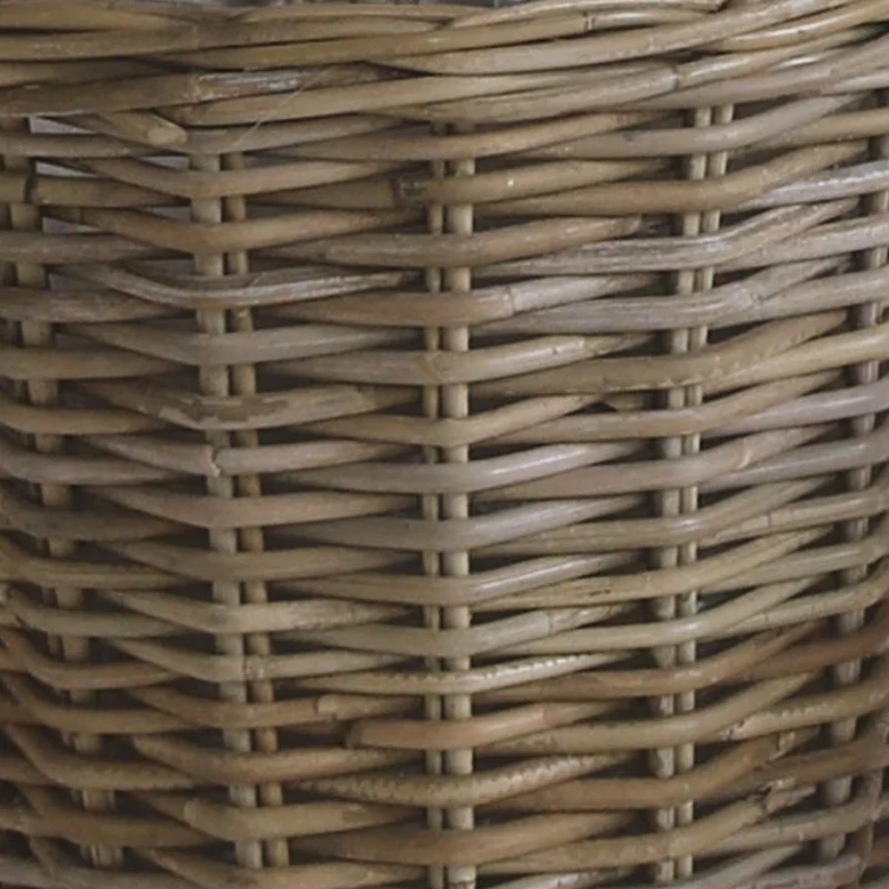 Natur Rattan Pflanzkorb BORKUM Kubu Grey ca.35cm Pflanztopf