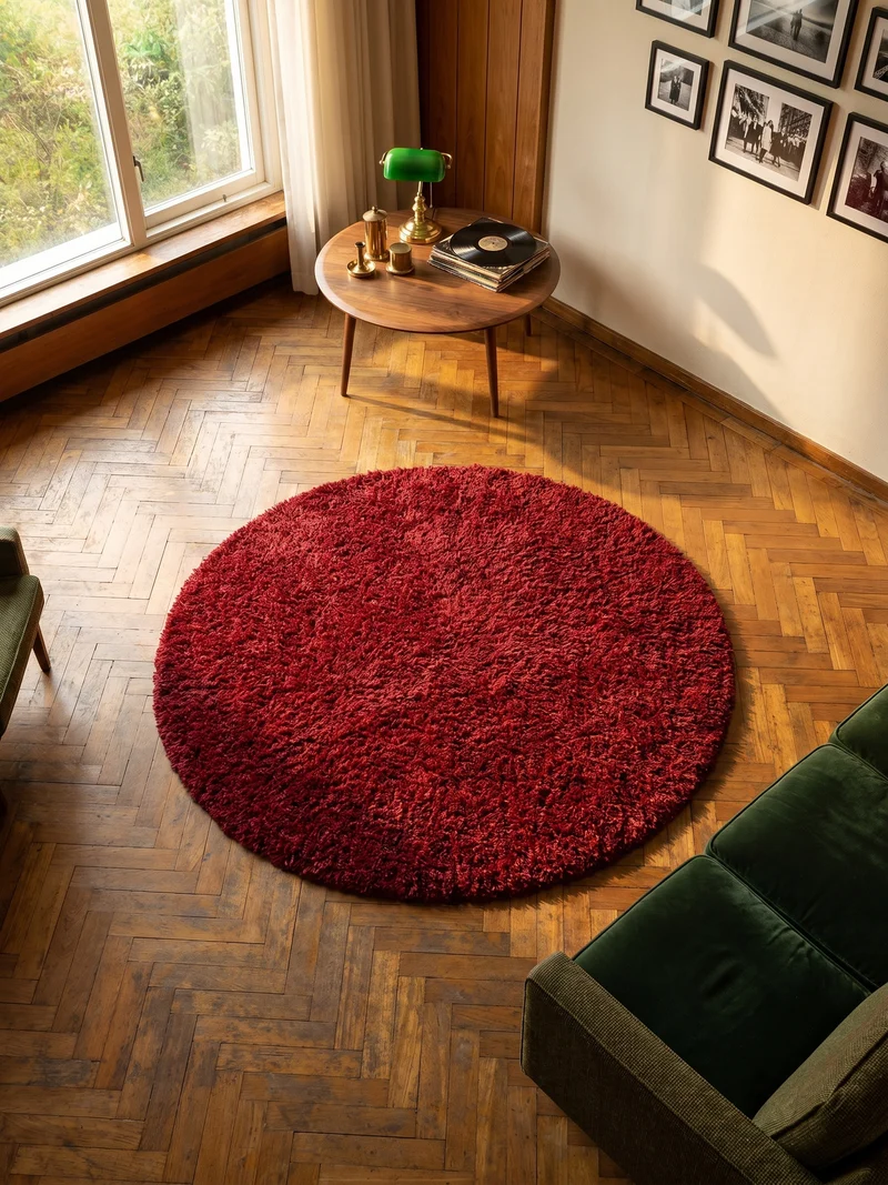 Shaggy Hochflor-Teppich – Lebhafte Akzente | 3 cm Florhöhe waschbar