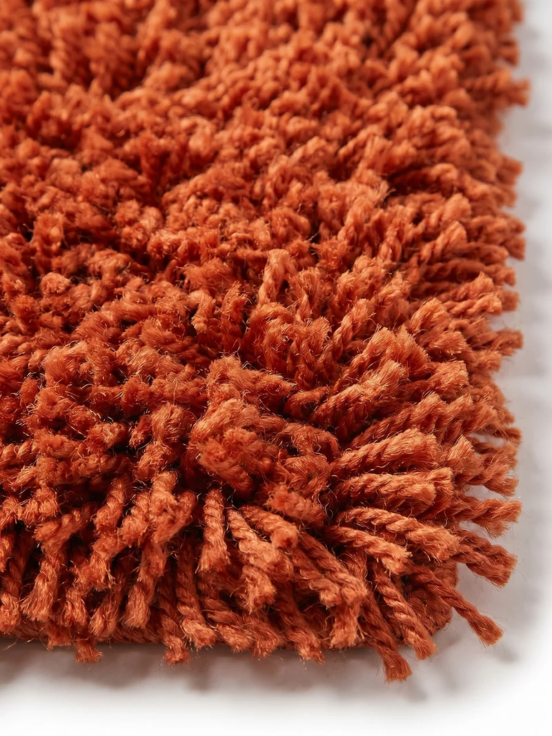 Shaggy Hochflor-Teppich – Warme Erdtöne | 3 cm Florhöhe waschbar