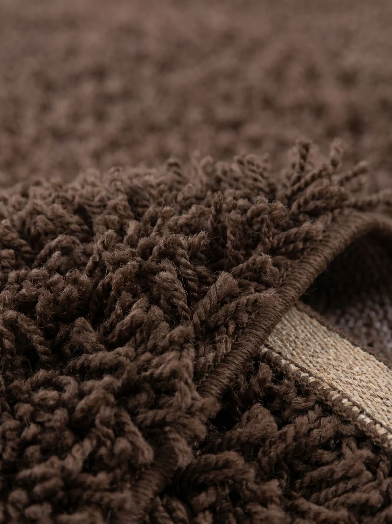 Shaggy Hochflor-Teppich – Warme Erdtöne | 3 cm Florhöhe waschbar