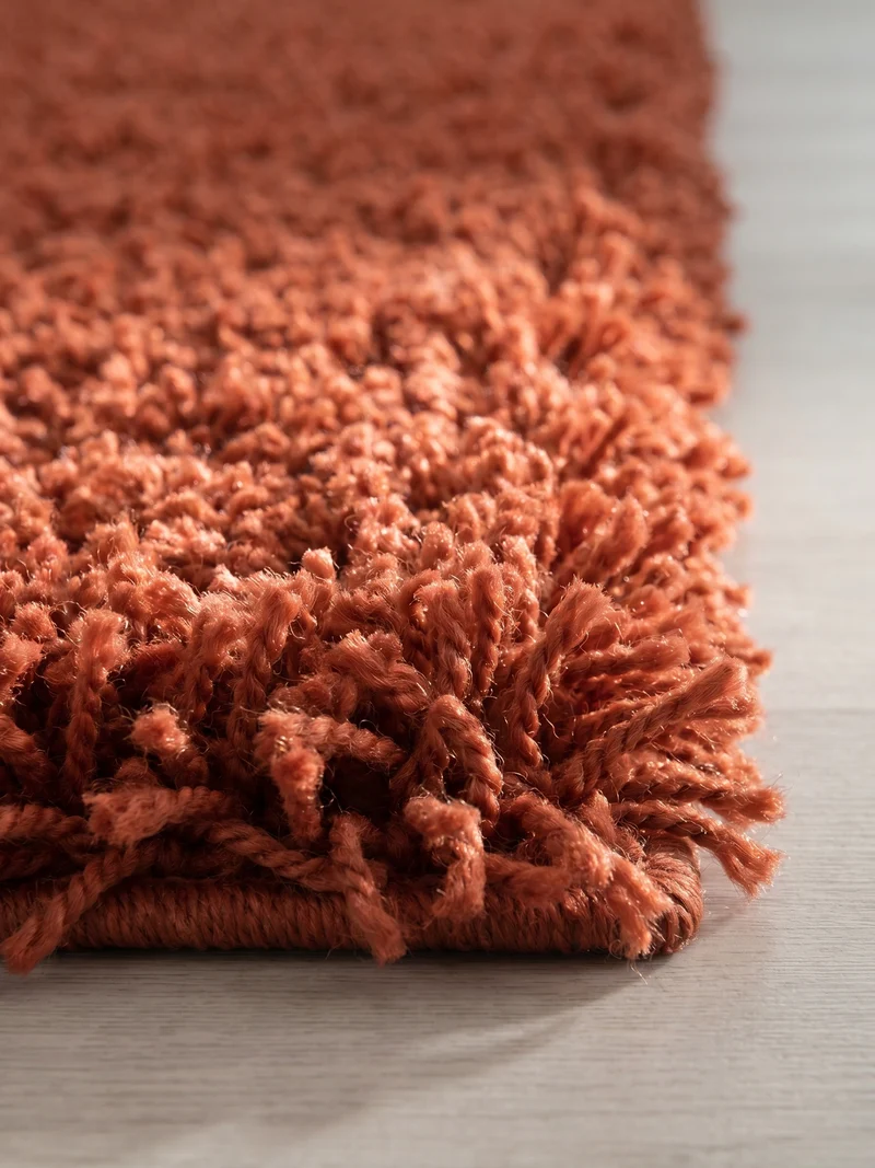 Shaggy Hochflor-Teppich – Warme Erdtöne | 3 cm Florhöhe waschbar