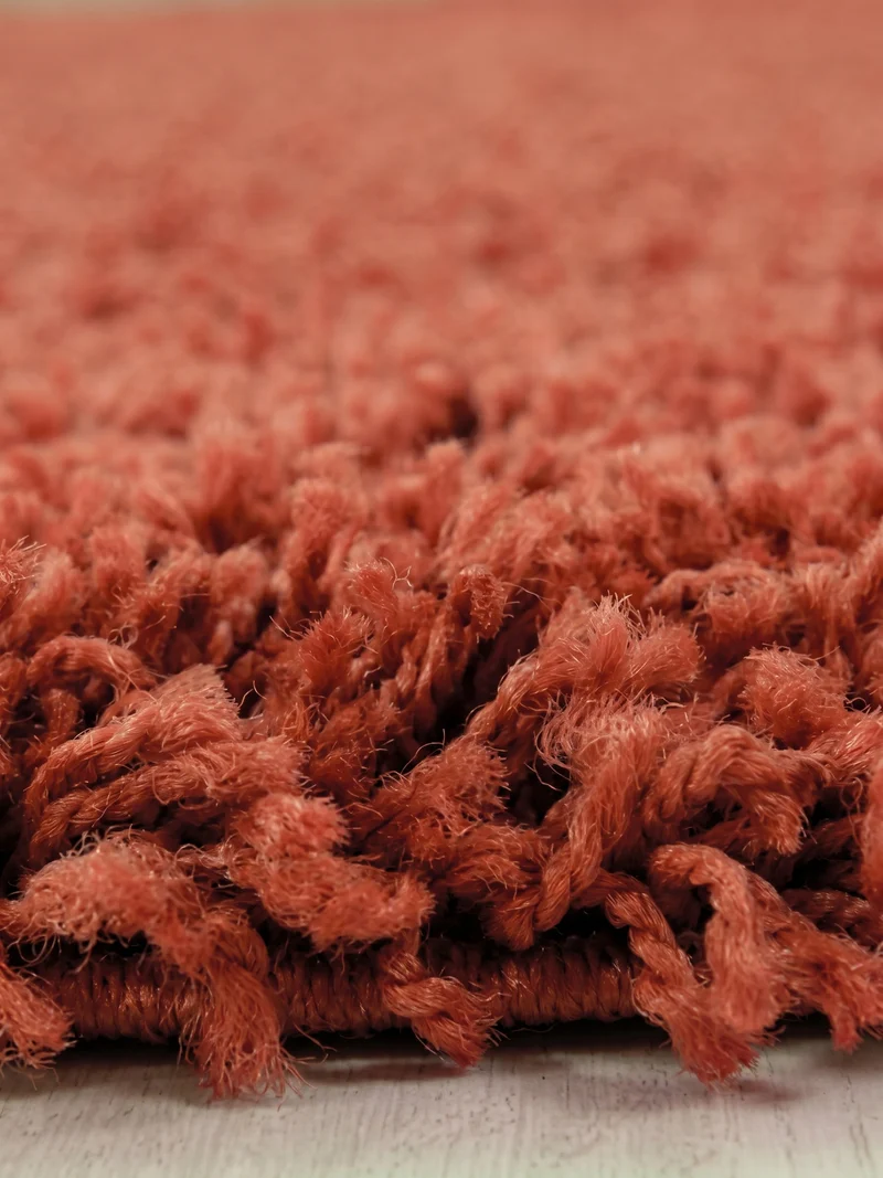 Shaggy Hochflor-Teppich – Warme Erdtöne | 3 cm Florhöhe waschbar