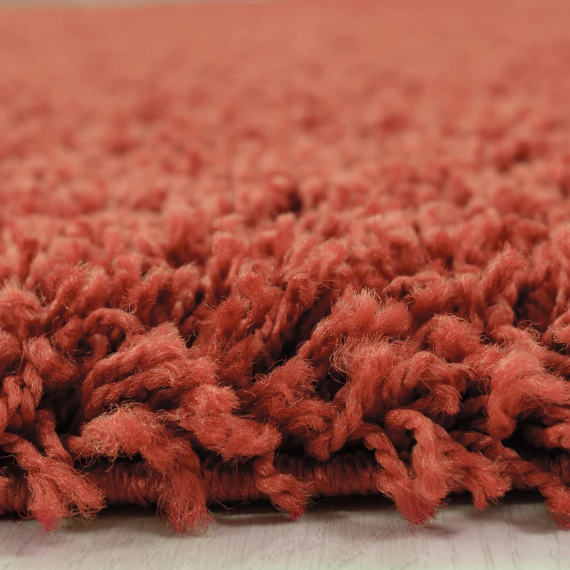 Shaggy Hochflor-Teppich – Warme Erdtöne | 3 cm Florhöhe waschbar