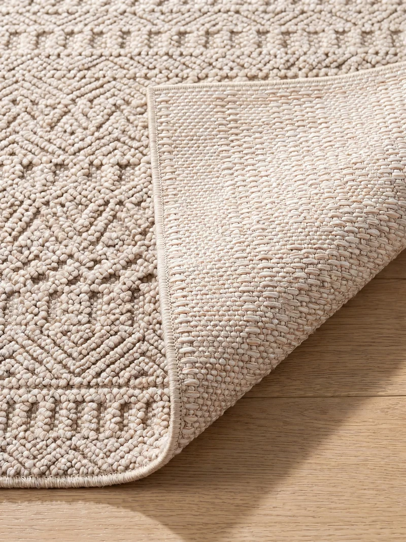 Flachgewebe-Teppich Ethno-Streifen Boho Pflegeleicht