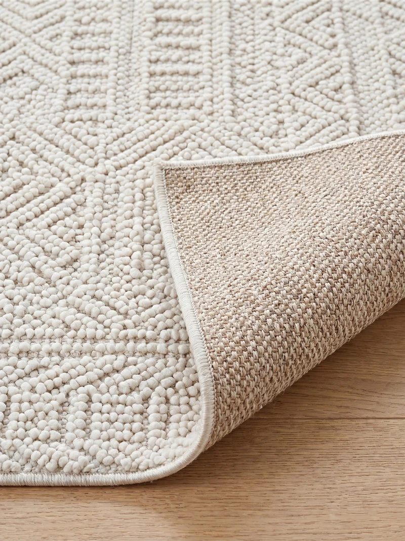 Flachgewebe-Teppich Ethno-Streifen Boho Pflegeleicht