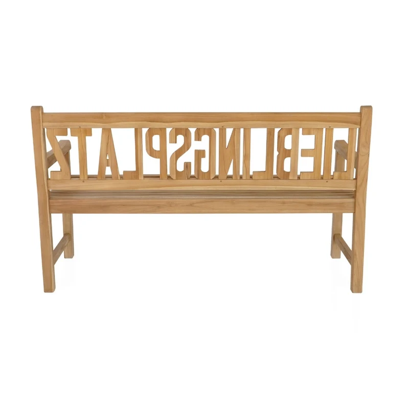 Massive Teak Sitzbank LIEBLINGSPLATZ 150cm Gartenbank Holzbank