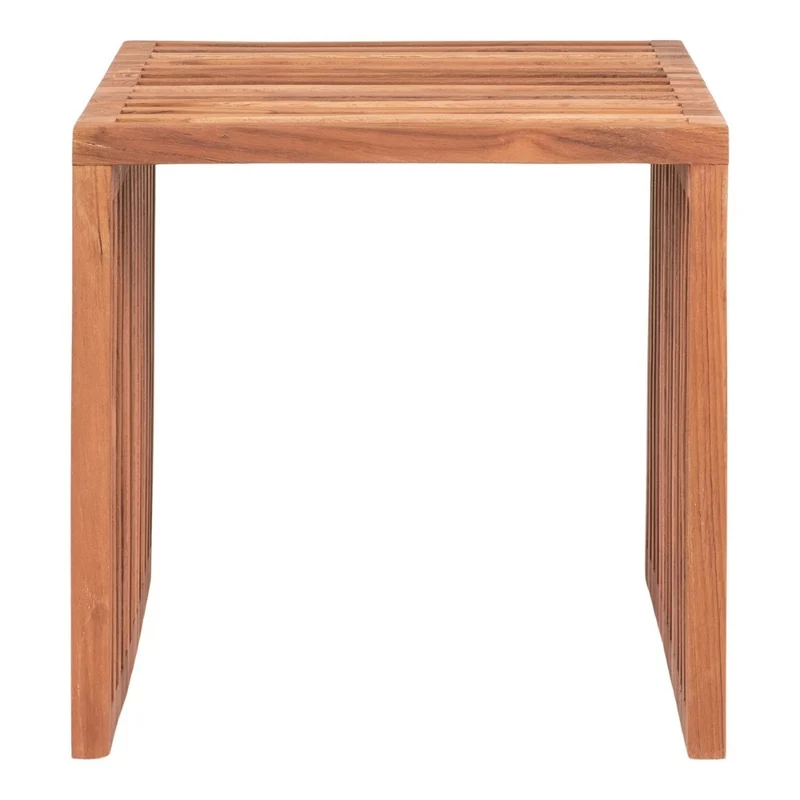 Design Beistelltisch LINETA 40cm Teakholz In-/Outdoor