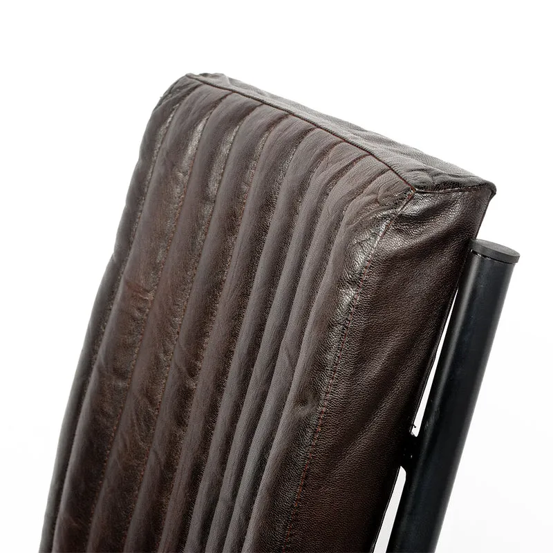Leder Freischwinger HERO Dark-Brown-R (Leather-C)