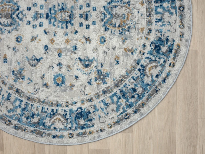 Teppich HERIZ rund multi-color 120 x 120 cm