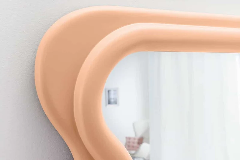 Extravaganter Design Wandspiegel 160x70cm FORMOSA apricot