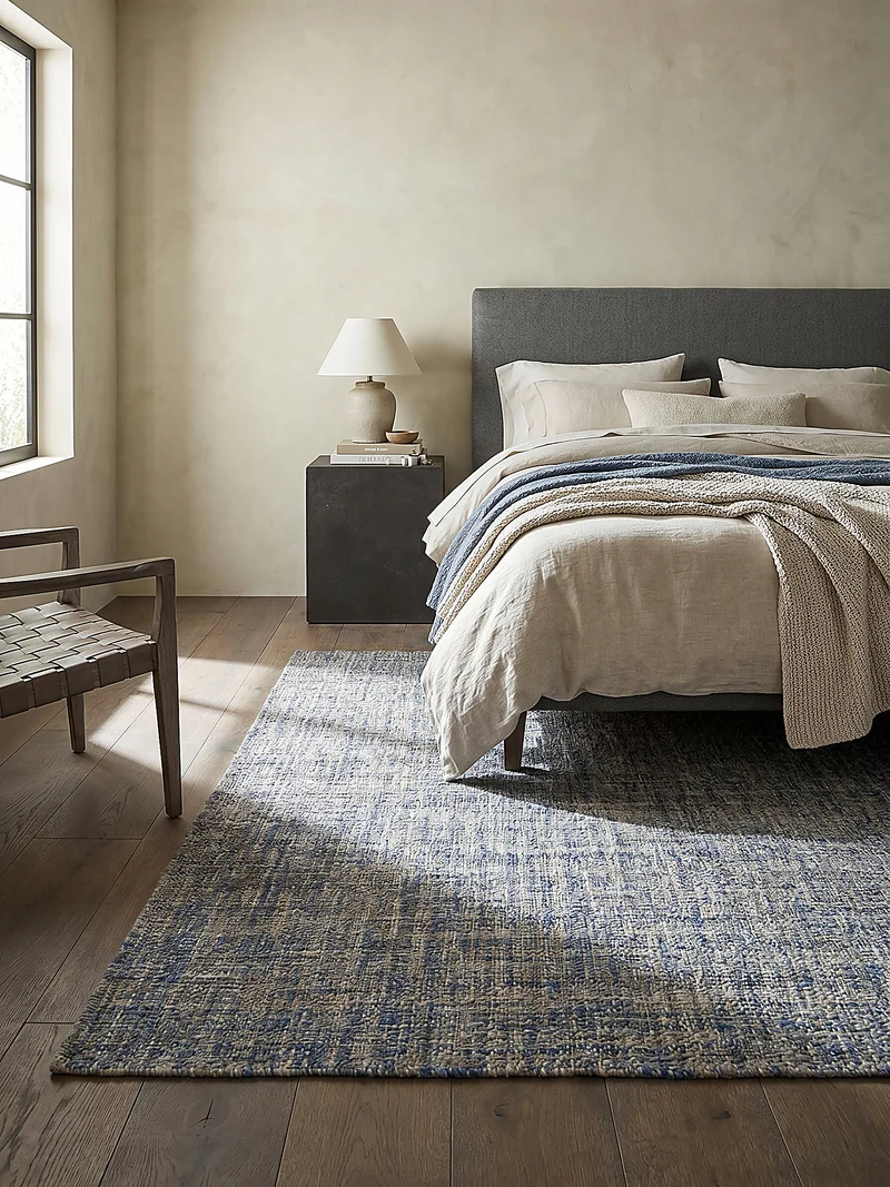 Wollteppich Tweed-Heather Bouclé · 100 % Schurwolle · Handgewebt · Multi-Tonal