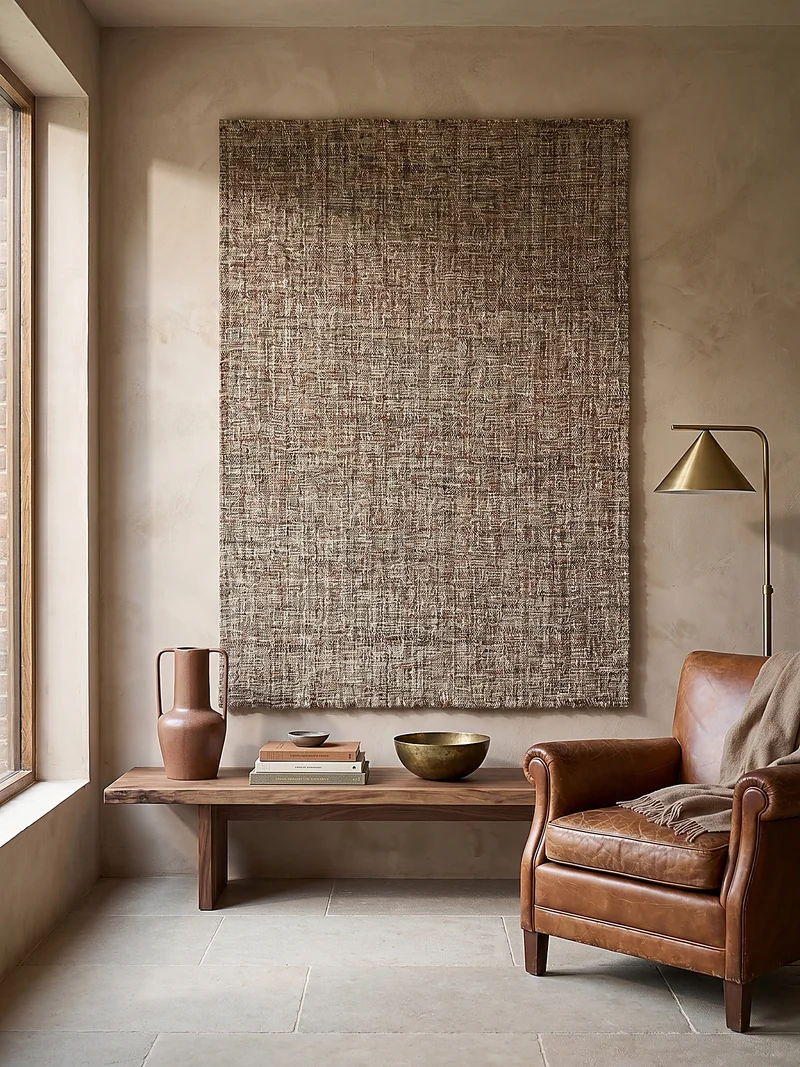 Wollteppich Tweed-Heather Bouclé · 100 % Schurwolle · Handgewebt · Multi-Tonal