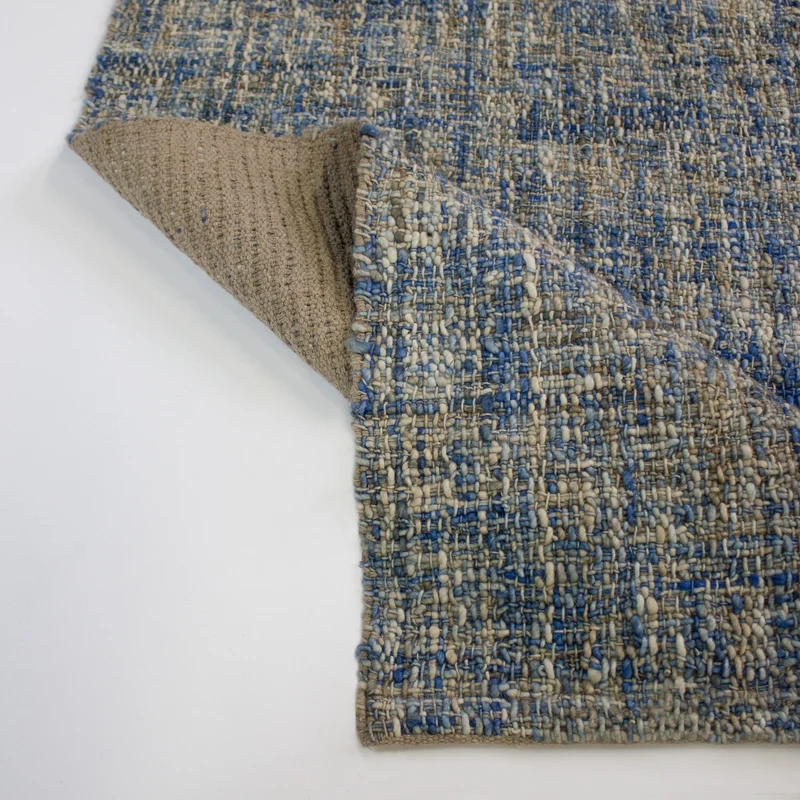 Wollteppich Tweed-Heather Bouclé · 100 % Schurwolle · Handgewebt · Multi-Tonal