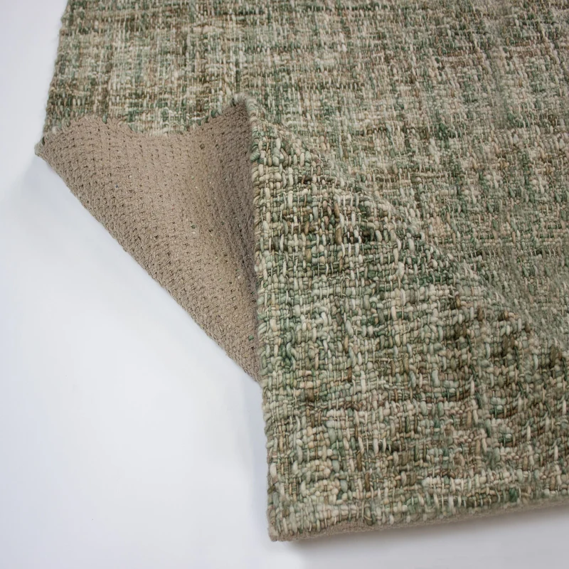 Wollteppich Tweed-Heather Bouclé · 100 % Schurwolle · Handgewebt · Multi-Tonal