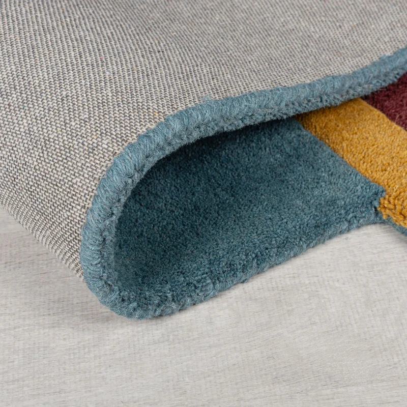 Wollteppich Retroform handgetuftet · 100 % Wolle · 10 mm