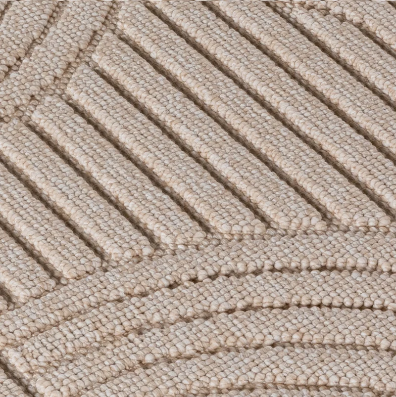 Flachgewebe-Teppich mit geometrischen Bögen Pflegeleicht