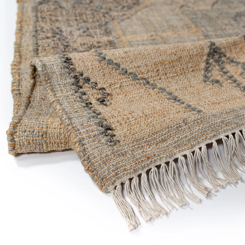 Flachgewebe-Naturfaserteppich Vintage · Wolle & Jute · handgewebt