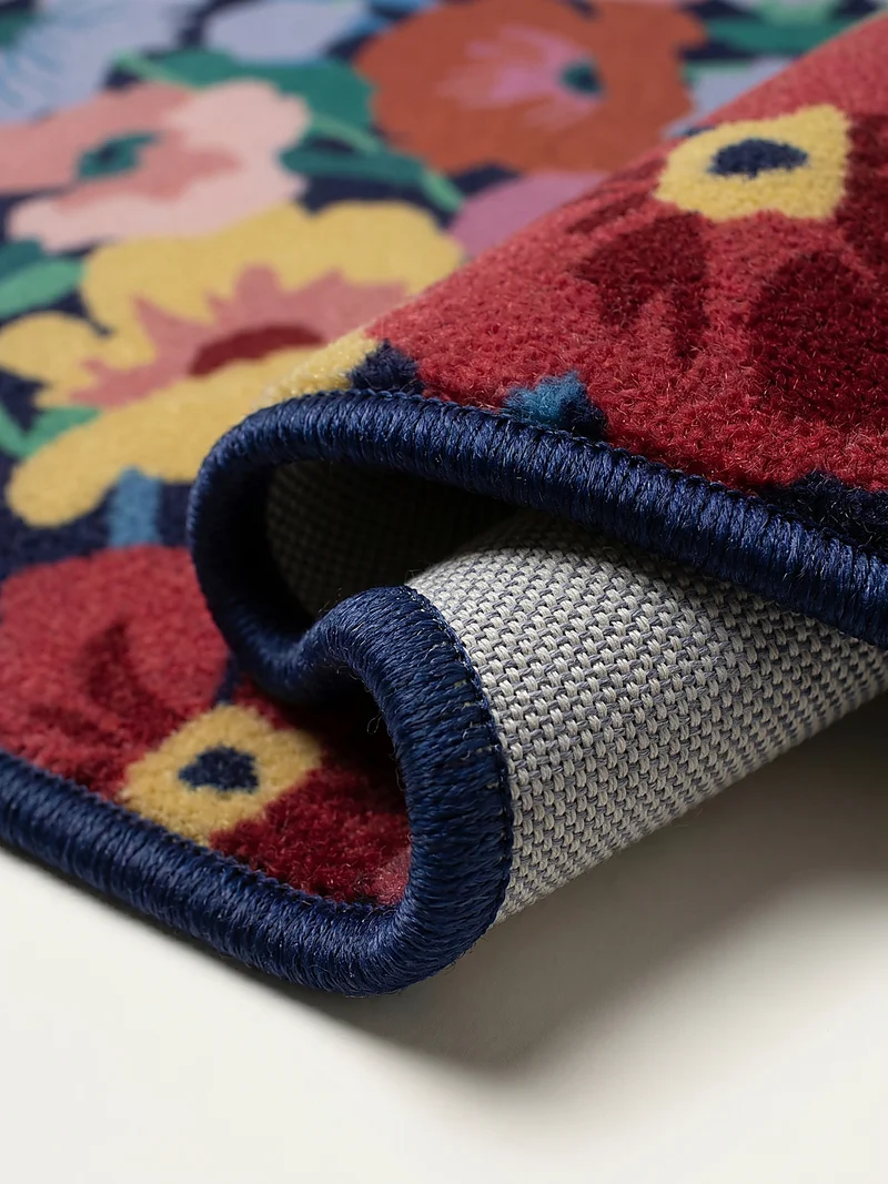 Wollteppich XXL-Blumen · Hoch-Tief 3D · 8 mm · 83 % Wolle
