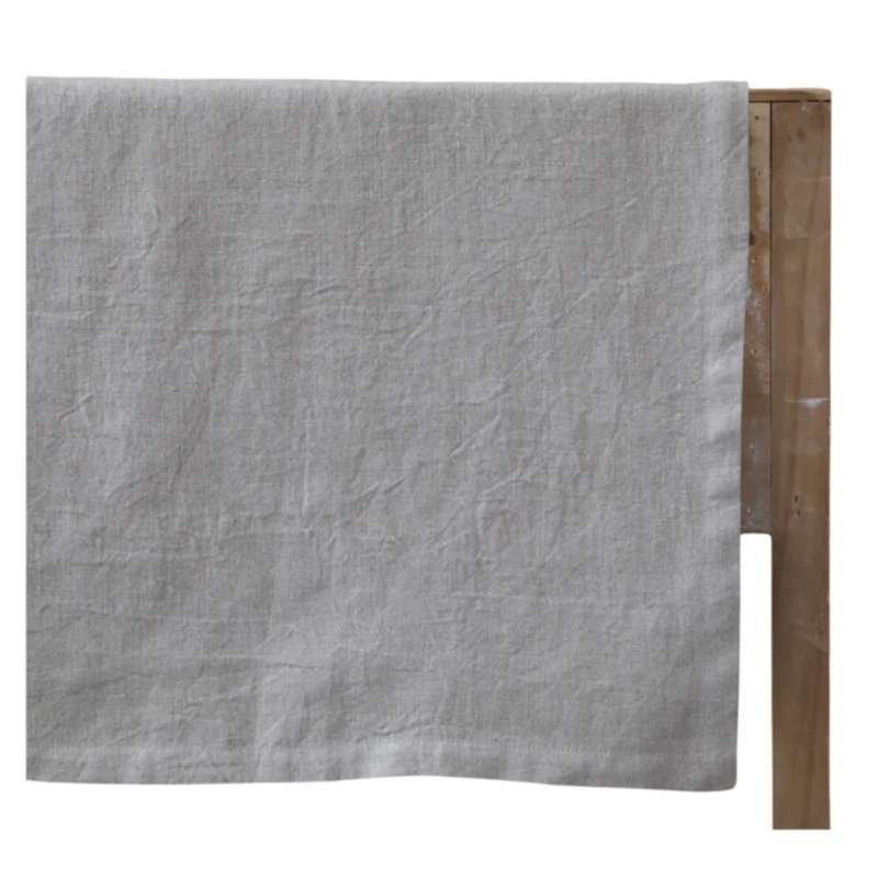 Chic Antique Tischdecke aus Leinen Antique Messing 140x360 cm