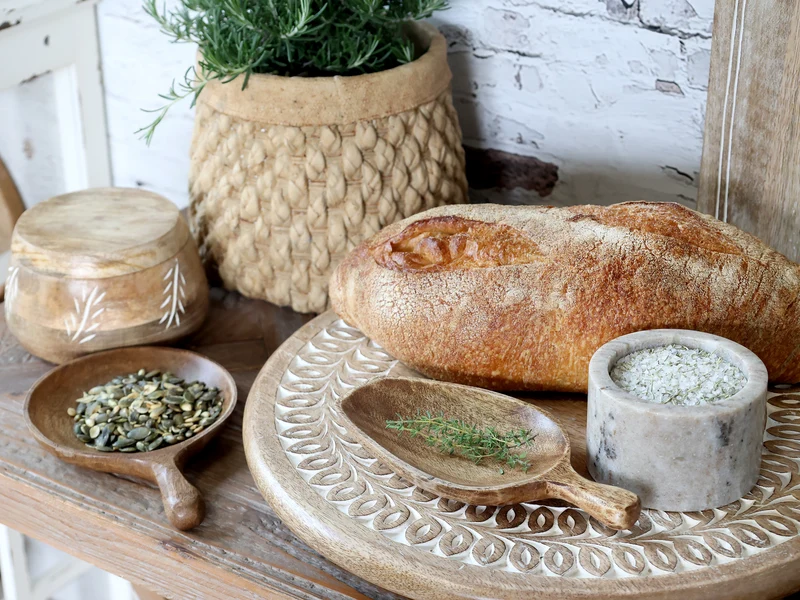 Chic Antique Servierplatte aus Mangoholz