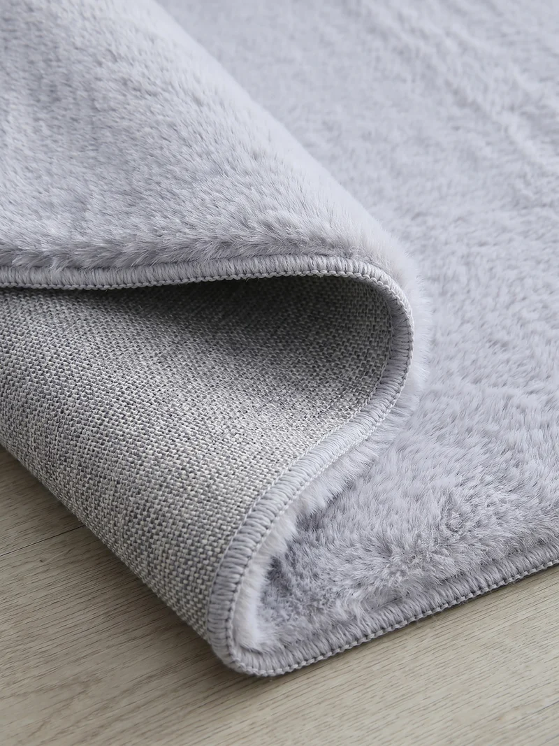 Kurzflor-Teppich – Moderne Grautöne | Maschinenwaschbar bei 30°C