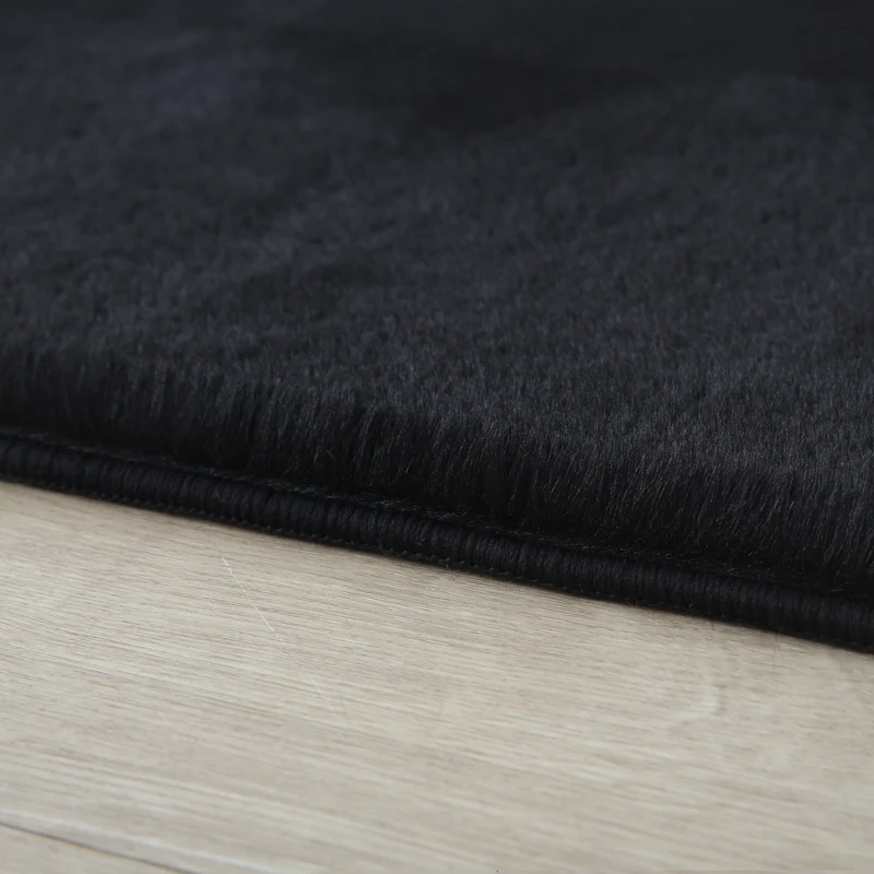 Kurzflor-Teppich – Moderne Grautöne | Maschinenwaschbar bei 30°C